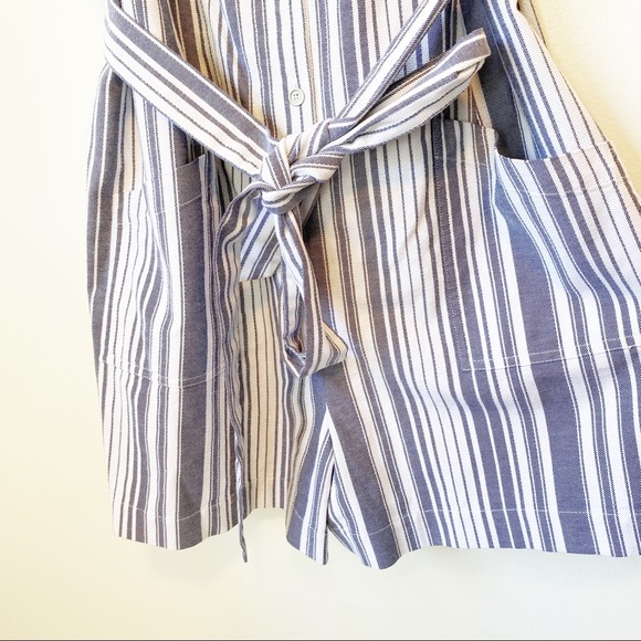 Vince Camuto Sleeveless Dobby Striped Jumper Large - Picture 5 of 9